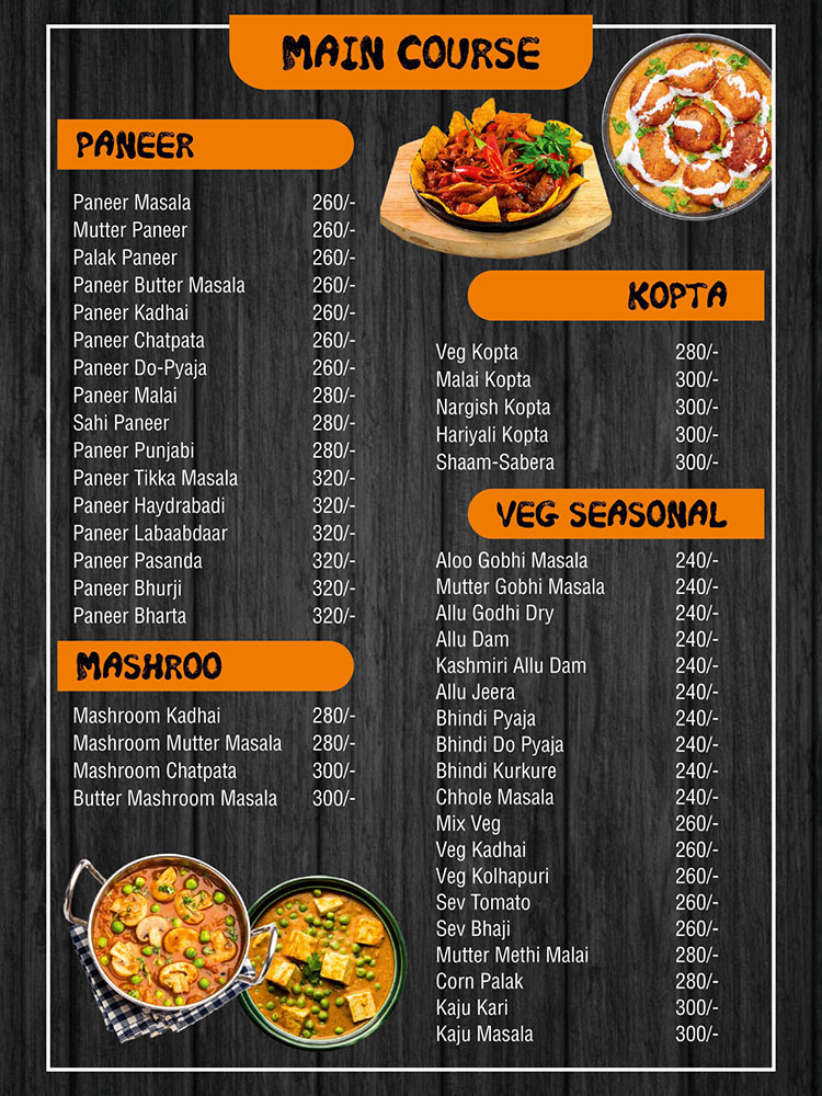 Menu Page 5